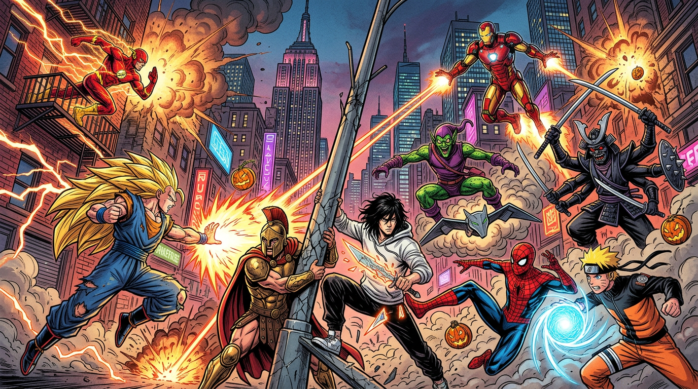 纽约都市大战创意画